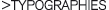 R Graphic - Typographies